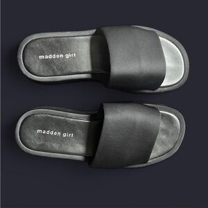 Madden Girl Black Sandals